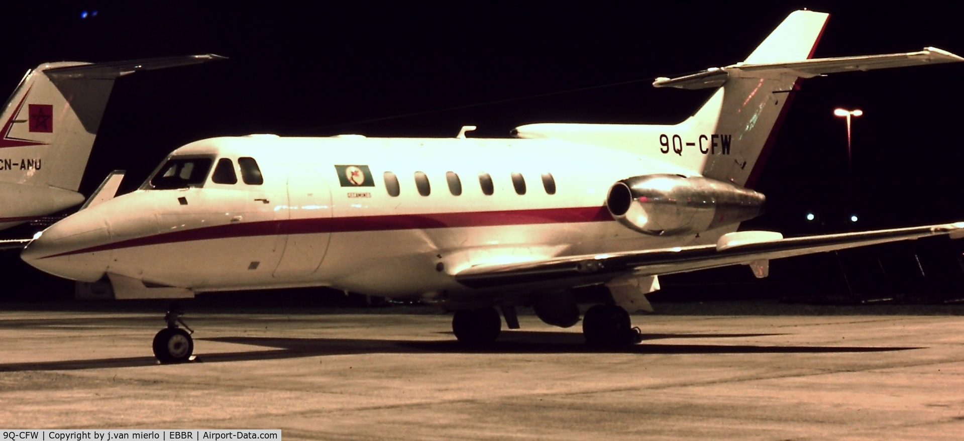 9Q-CFW, Hawker Siddeley 125-600 C/N 256031, Brussels