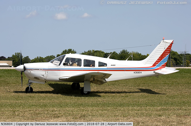 N36804, 1978 Piper PA-28R-201 Cherokee Arrow III C/N 28R-7837295, Piper PA-28R-201 Cherokee Arrow III  C/N 28R-7837295, N36804