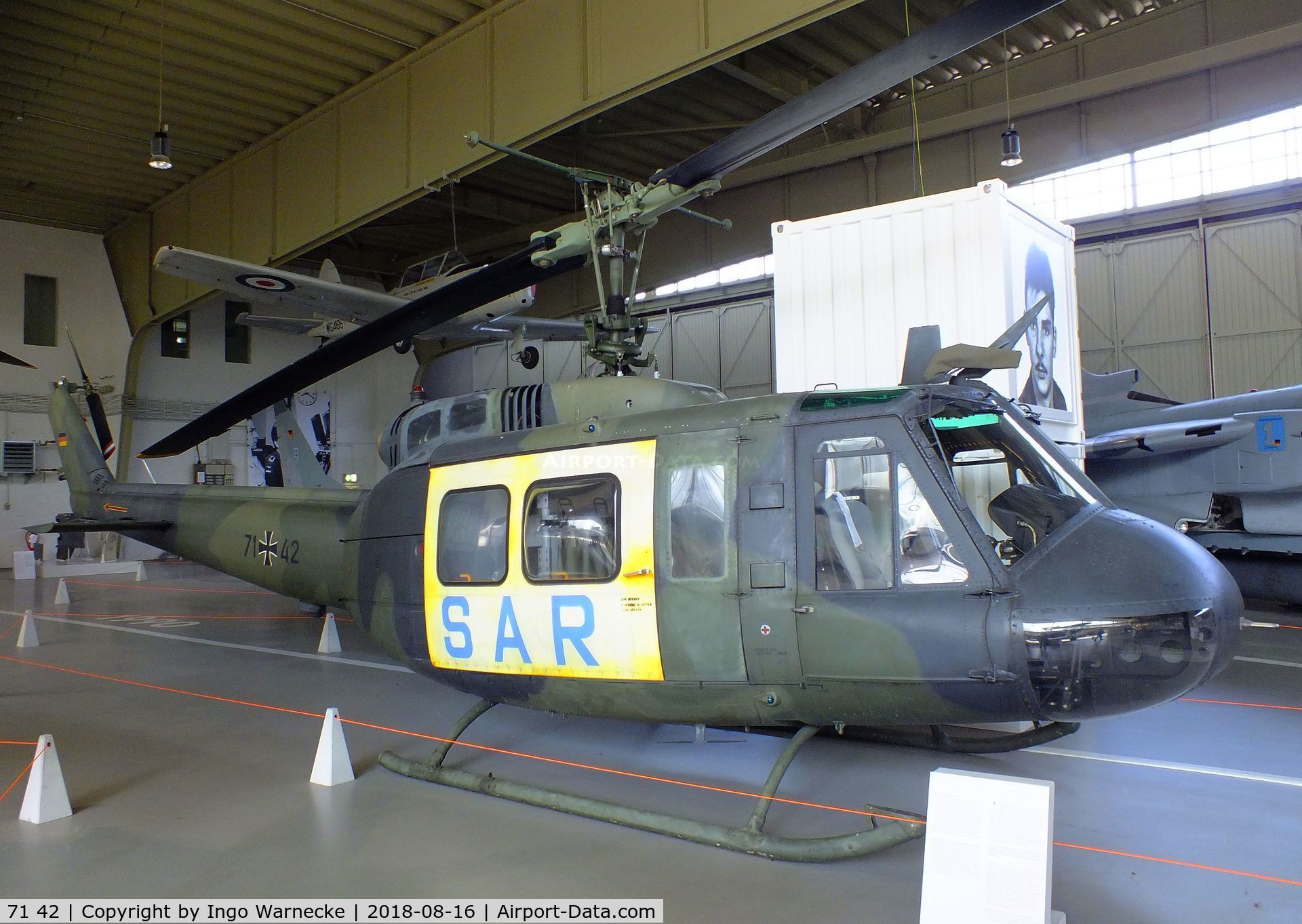 71 42, Bell (Dornier) UH-1D Iroquois (205) C/N 8202, Bell (Dornier) UH-1D Iroquois at the Luftwaffenmuseum (German Air Force museum), Berlin-Gatow