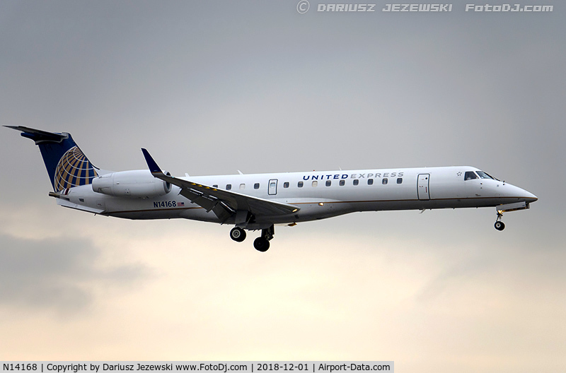 N14168, 2004 Embraer ERJ-145XR (EMB-145XR) C/N 14500840, Embraer ERJ-145XR (EMB-145XR) - United Express (ExpressJet Airlines)   C/N 14500840, N14168