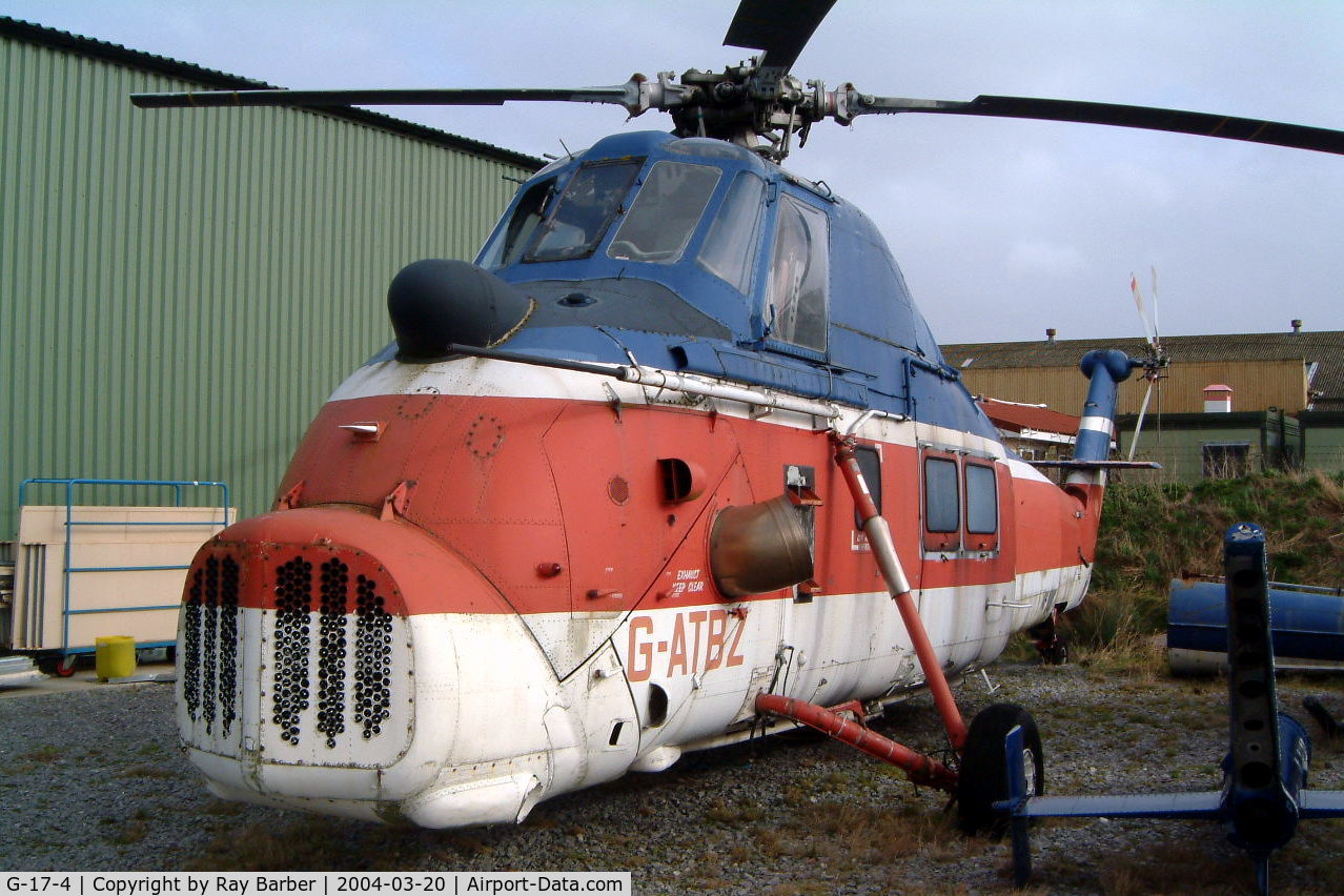 G-17-4, 1965 Westland Wessex 60 Series 1 C/N WA461, G-17-4   (G-ATBZ) Westland WS.58 Wessex 60 [WA461] (The Helicopter Museum) Weston-super-Mare~G 20/03/2004