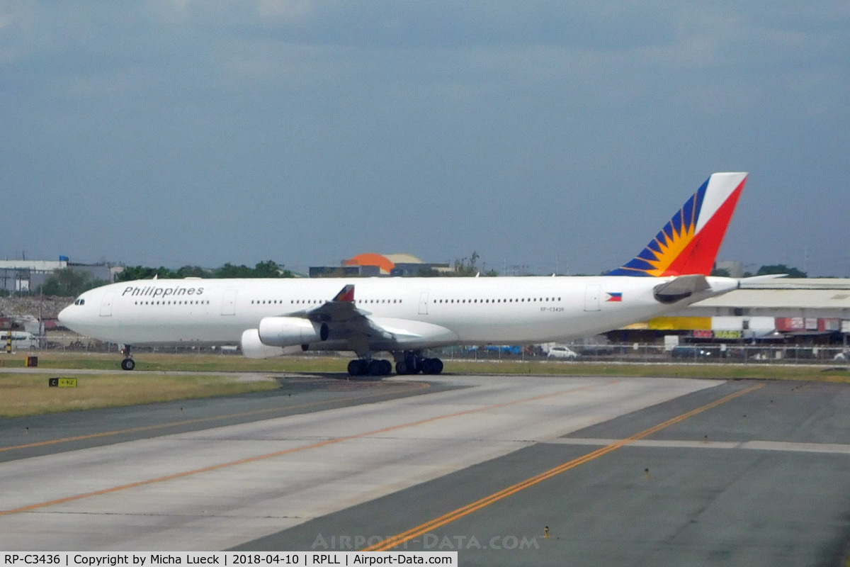 RP-C3436, 2000 Airbus A340-313 C/N 318, At Manila