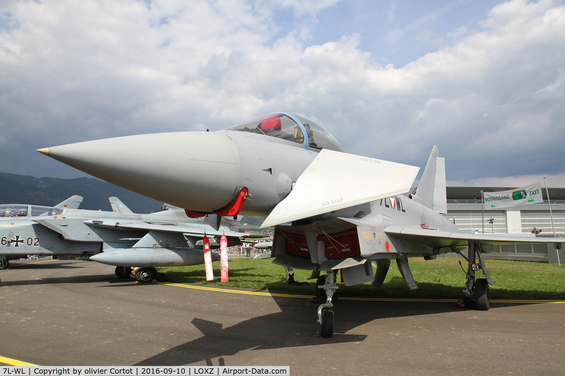7L-WL, 2005 Eurofighter EF-2000 Typhoon S C/N GS009, Air power static display