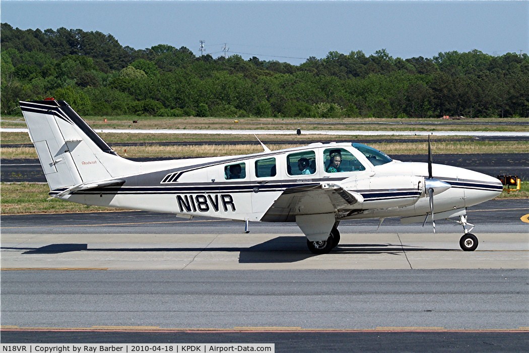 N18VR, 1996 Beech 58 Baron C/N TH-1771, N18VR   Beech 58 Baron [TH-1771] Atlanta-Dekalb Peachtree~N 18/04/2010