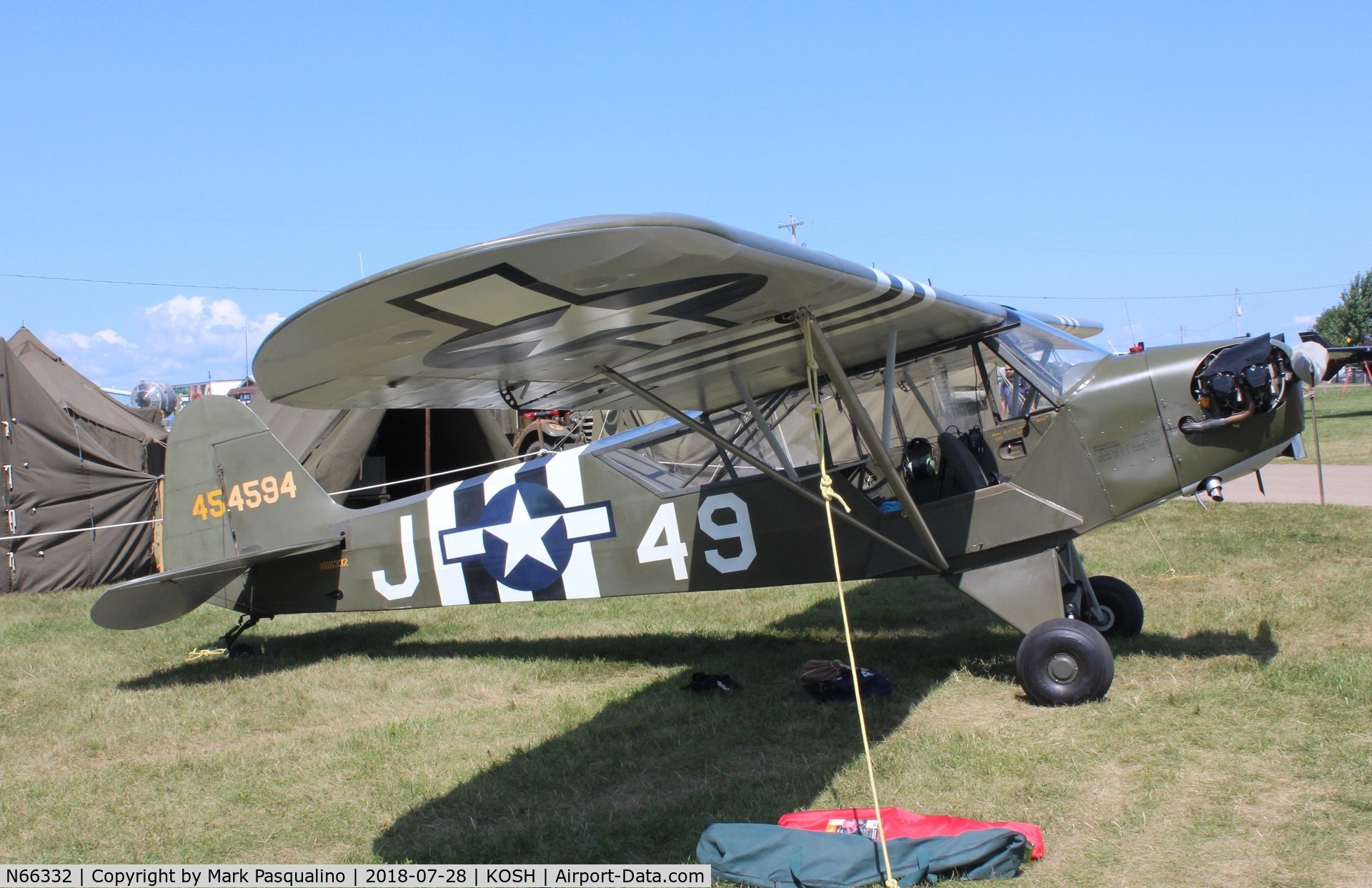 N66332, 1945 Piper L-4J Grasshopper (J3C-65D) C/N 13334, Piper L-4J