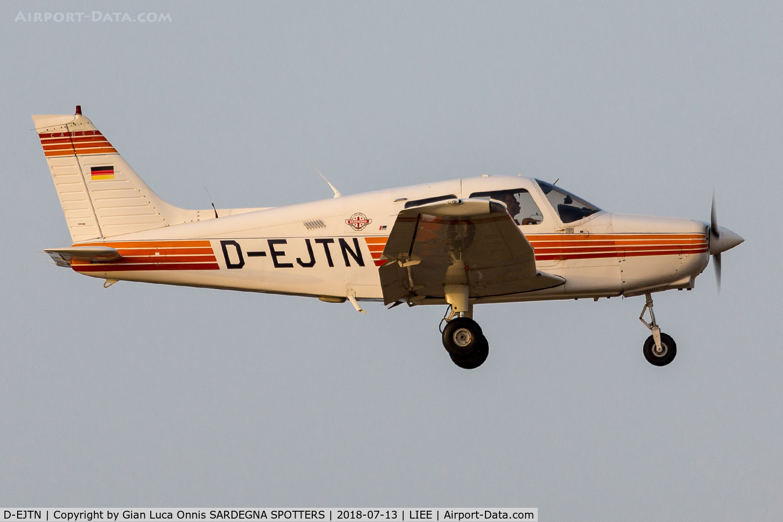 D-EJTN, Piper PA-28-161 Cadet C/N 2841312, Landing 14r