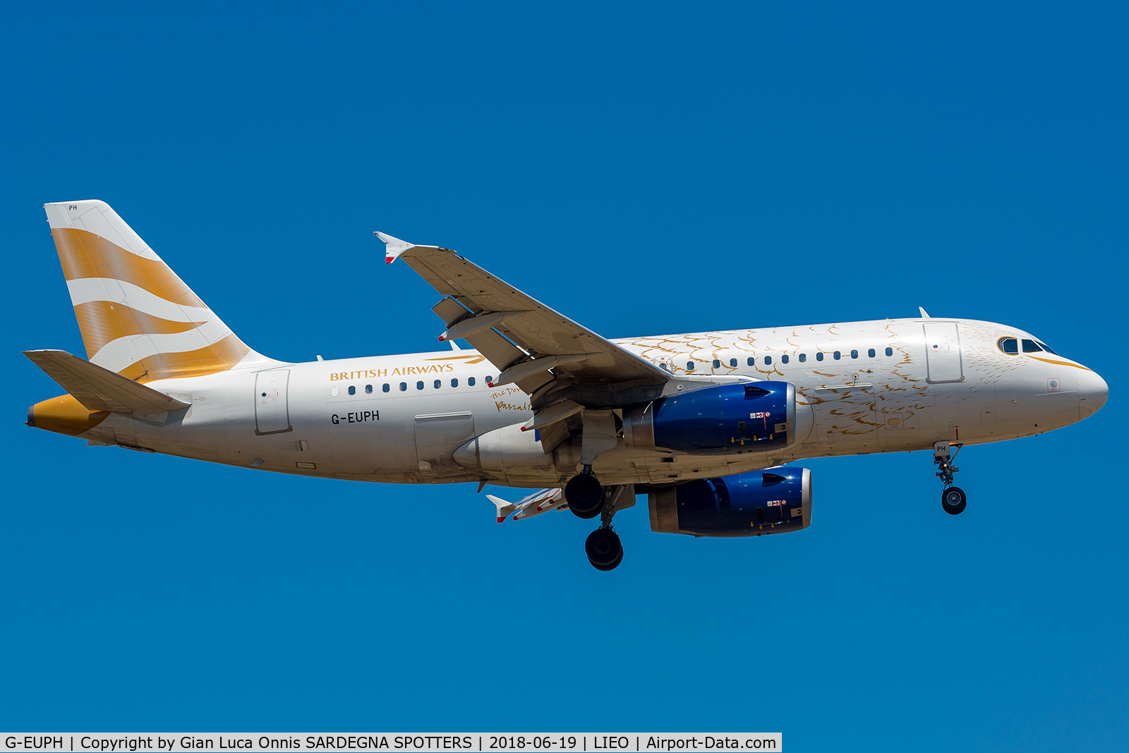 G-EUPH, 2000 Airbus A319-131 C/N 1225, LANDING 05R