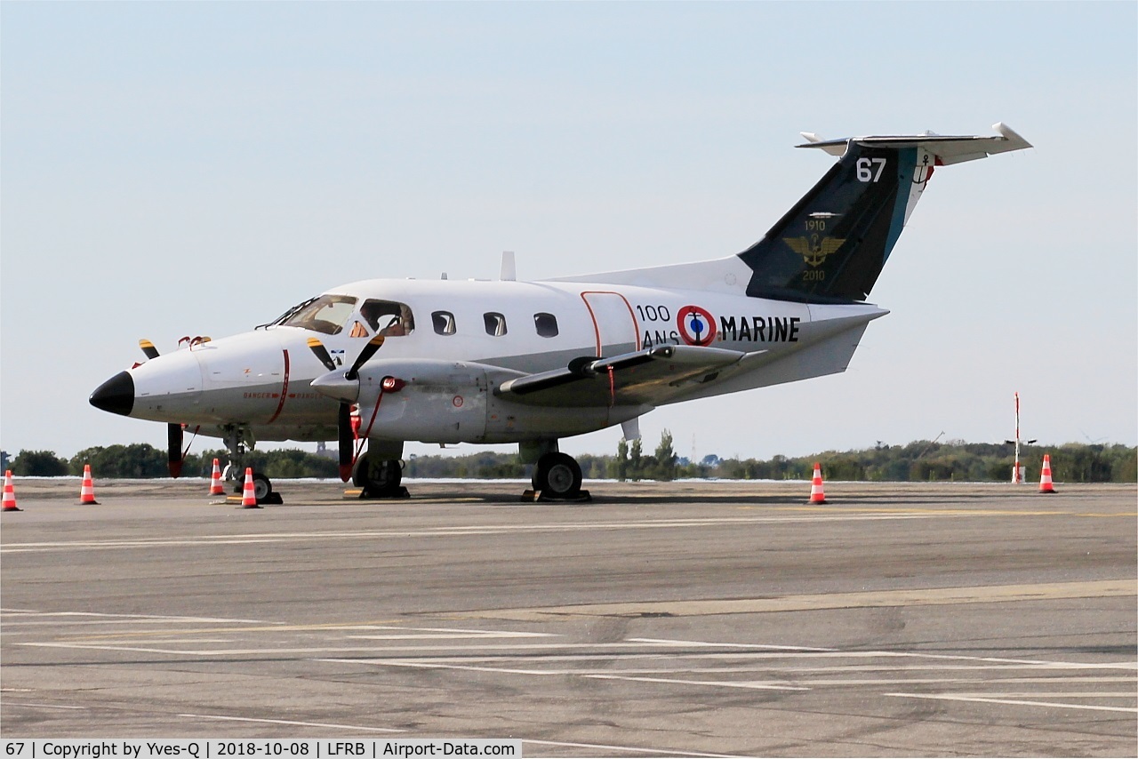 67, Embraer EMB-121AN Xingu C/N 121067, Embraer EMB-121AN Xingu, Parked, Brest-Bretagne Airport (LFRB-BES)