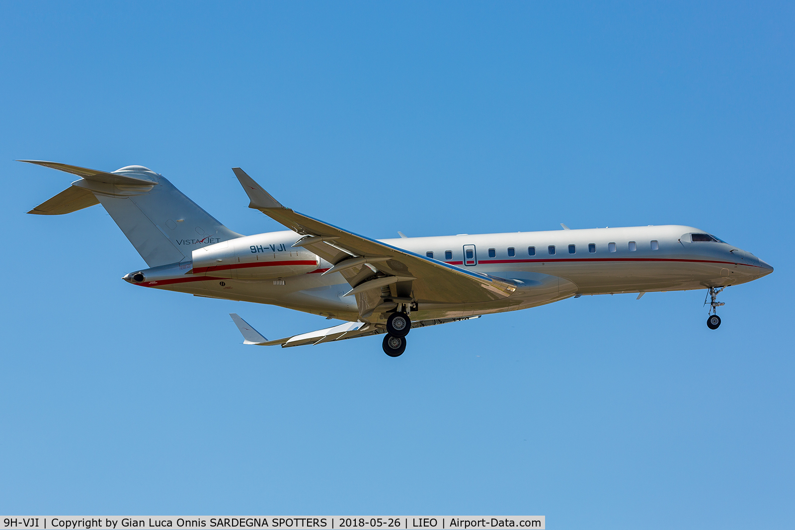 9H-VJI, 2013 Bombardier BD-700-1A10 Global 6000 C/N 9593, LANDING 05R