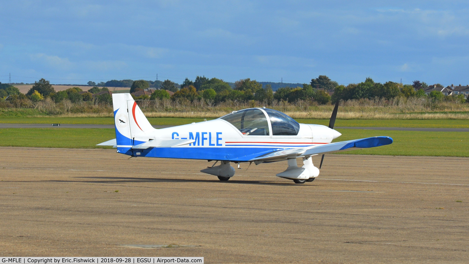 G-MFLE, 1999 Robin HR-200-120B C/N 335, 2. G-MFLE visiting Duxford, Sept. 2018.