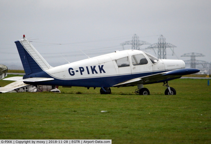 G-PIKK, 1967 Piper PA-28-140 Cherokee C/N 28-22932, Piper PA-28-140 Cherokee propless at Elstree.