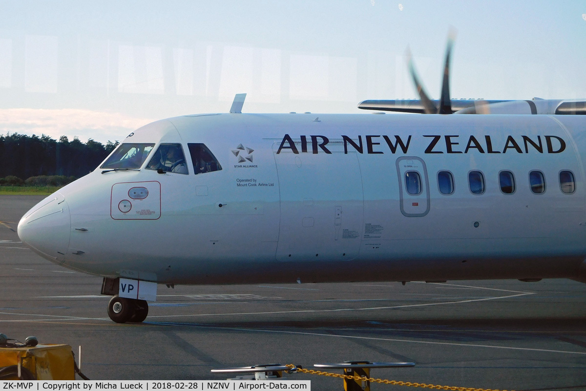 ZK-MVP, 2017 ATR 72-600 C/N 1444, At Invercargill