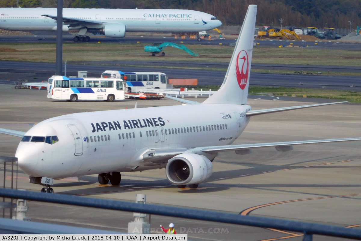 JA320J, 2009 Boeing 737-846 C/N 35349, At Narita