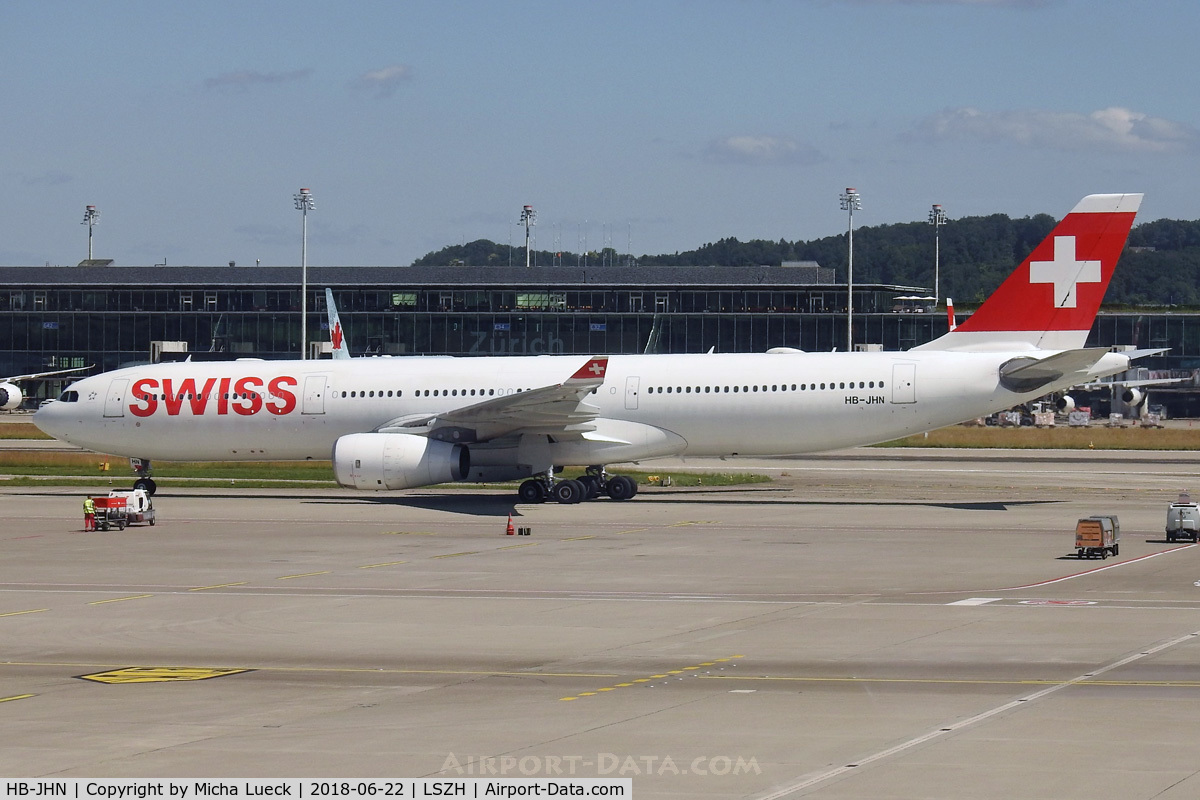 HB-JHN, 2013 Airbus A330-343X C/N 1403, At Zurich