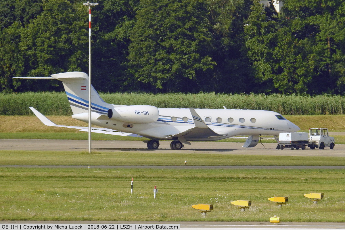 OE-IIH, 2015 Gulfstream G-VI (G650ER) C/N 6134, At Zurich