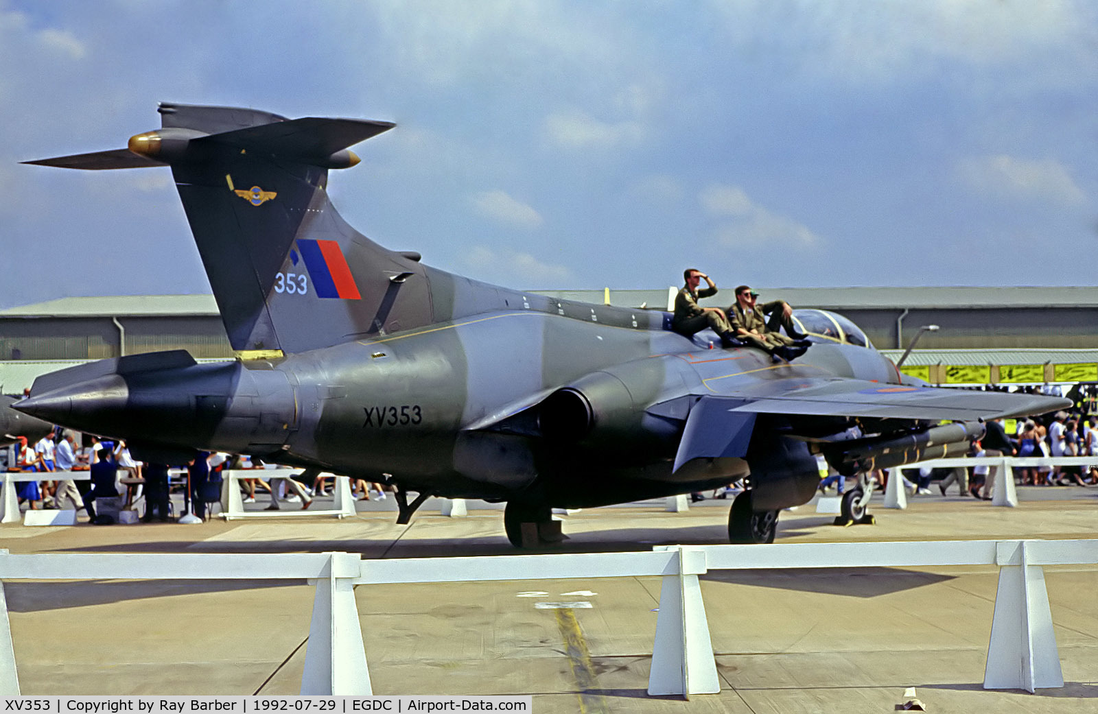 XV353, 1967 Hawker Siddeley Buccaneer S.2B C/N B3-03-67, XV353   Blackburn S.2B Buccaneer [B3-03-67] (Royal Air Force) RAF Chivenor 29/07/1992