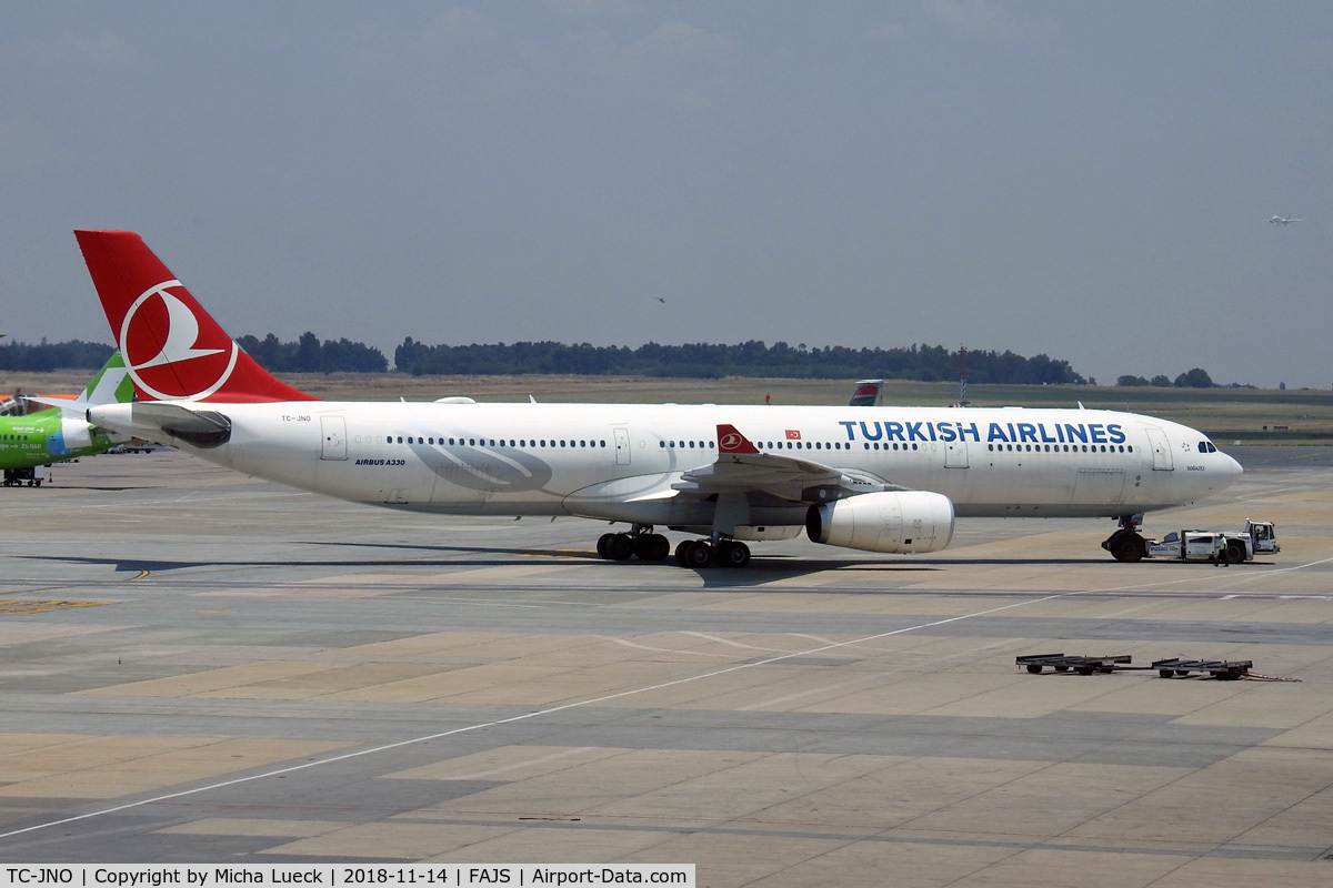 TC-JNO, 2011 Airbus A330-343X C/N 1298, At O.R. Tambo