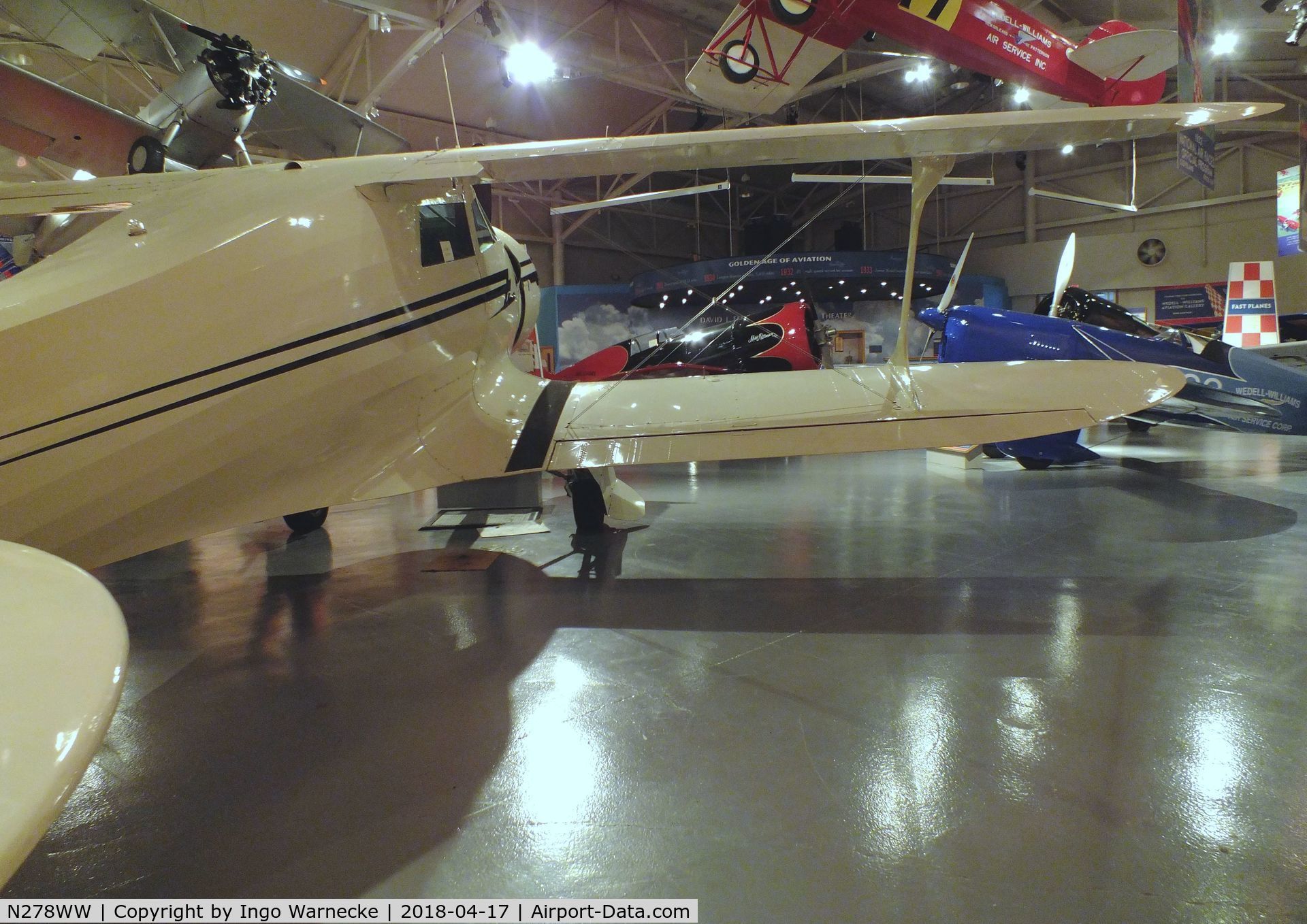 N278WW, 1939 Beech D17S Staggerwing C/N 264, Beechcraft D17S Staggerwing at the Wedell-Williams Aviation and Cypress Sawmill Museum, Patterson LA