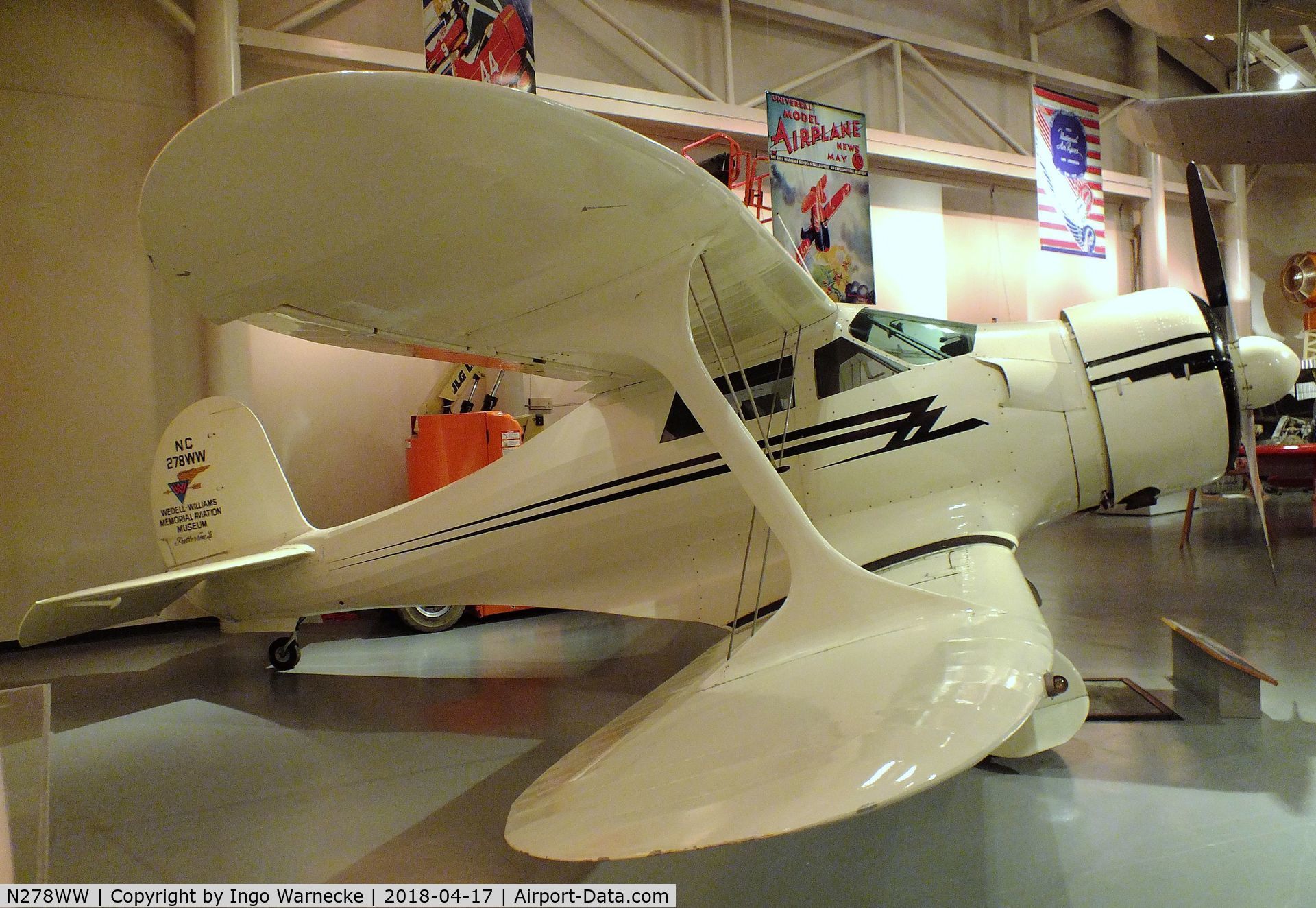 N278WW, 1939 Beech D17S Staggerwing C/N 264, Beechcraft D17S Staggerwing at the Wedell-Williams Aviation and Cypress Sawmill Museum, Patterson LA