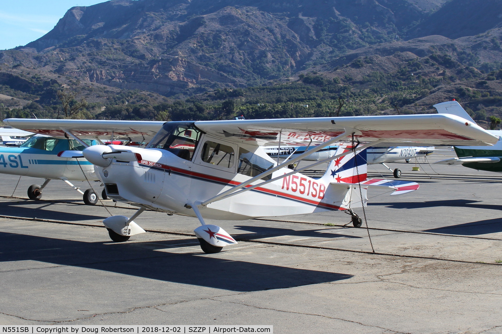 N551SB, 2006 American Champion 8KCAB Super Decathlon C/N 1017-2006, 2006 American Champion 8KCAB SUPER DECATHLON, Lycoming AEIO-360 180 Hp, on CP Aviation ramp.