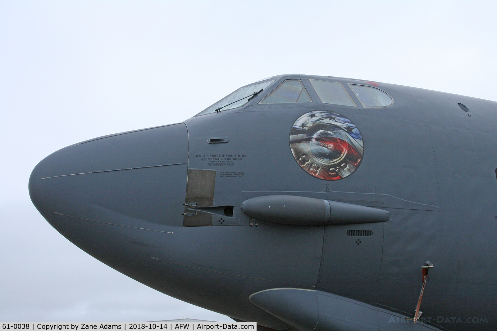 61-0038, 1961 Boeing B-52H Stratofortress C/N 464465, At the 2018 Alliance Airshow - Fort Worth, Texas