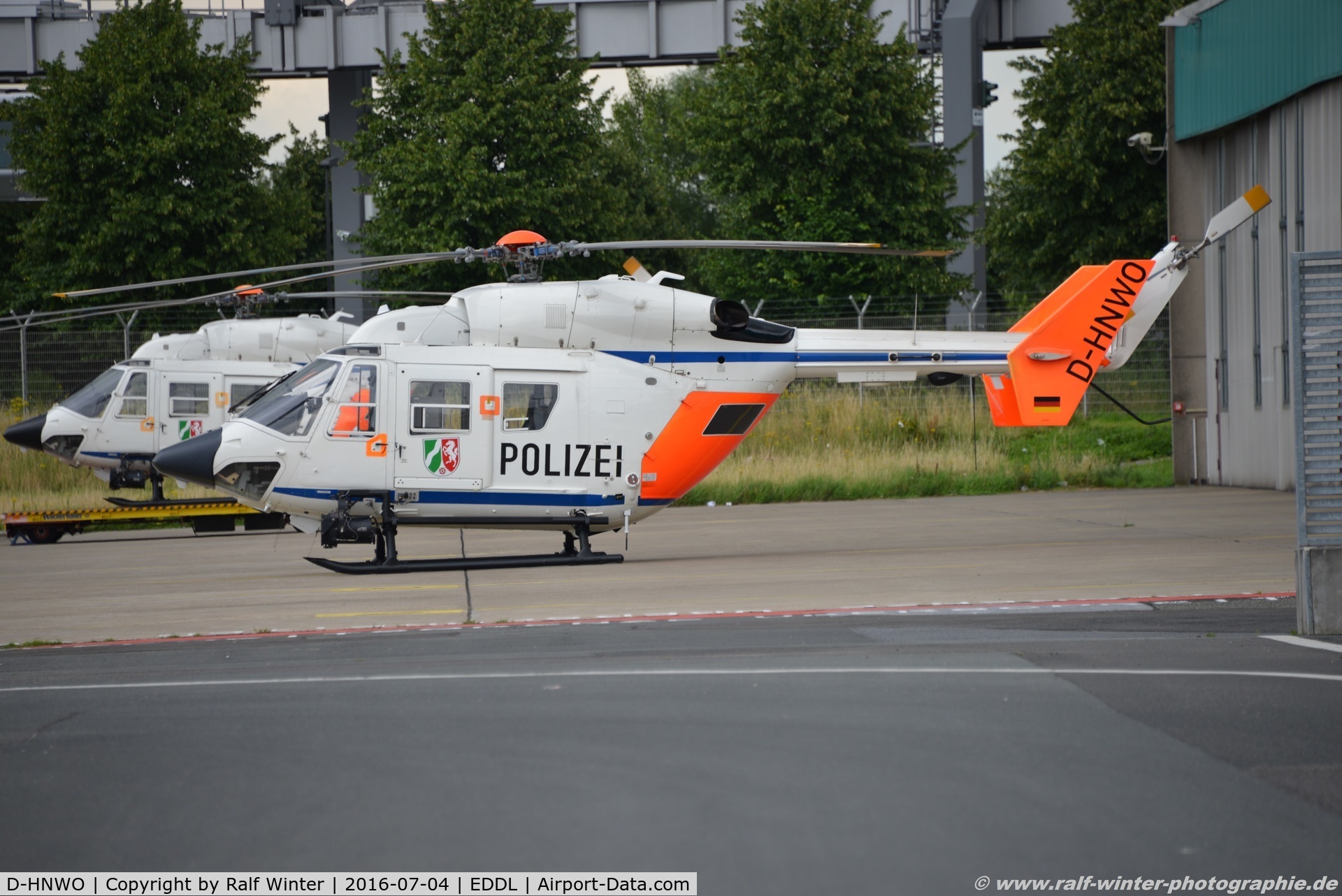 D-HNWO, 2004 Eurocopter-Kawasaki BK-117C-1 C/N 7552, Eurocopter BK-117C1 - NRW Polizei NRW - 7552 - D-HNWO - 04.07.2016 - EDDL