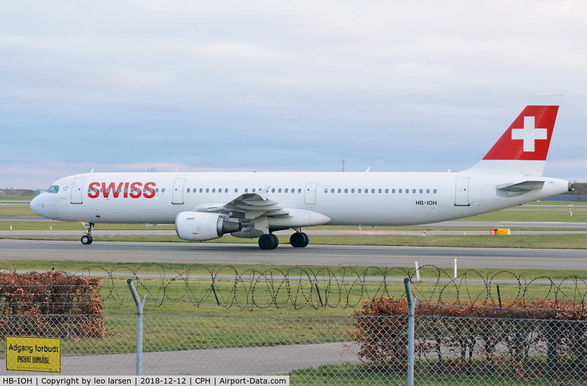 HB-IOH, 1997 Airbus A321-111 C/N 664, Copenhagen 12.12.2018