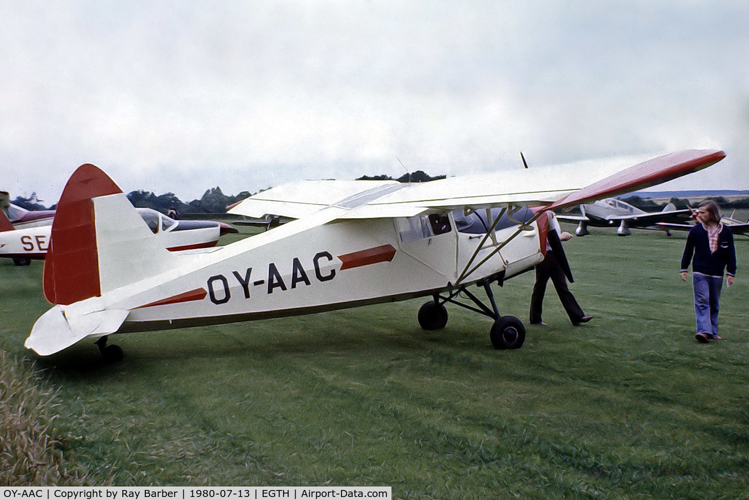 OY-AAC, 1946 SAI KZ III U-2 C/N 108, OY-AAC  S.A.I. KZ III U-2 [108] Old Warden~G 13/07/1980