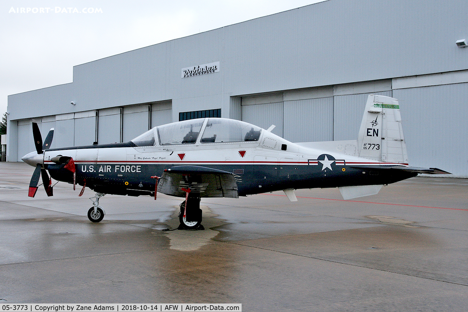 05-3773, 2007 Raytheon Beech T-6A Texan II C/N PT-325, At the 2018 Alliance Airshow - Fort Worth, TX