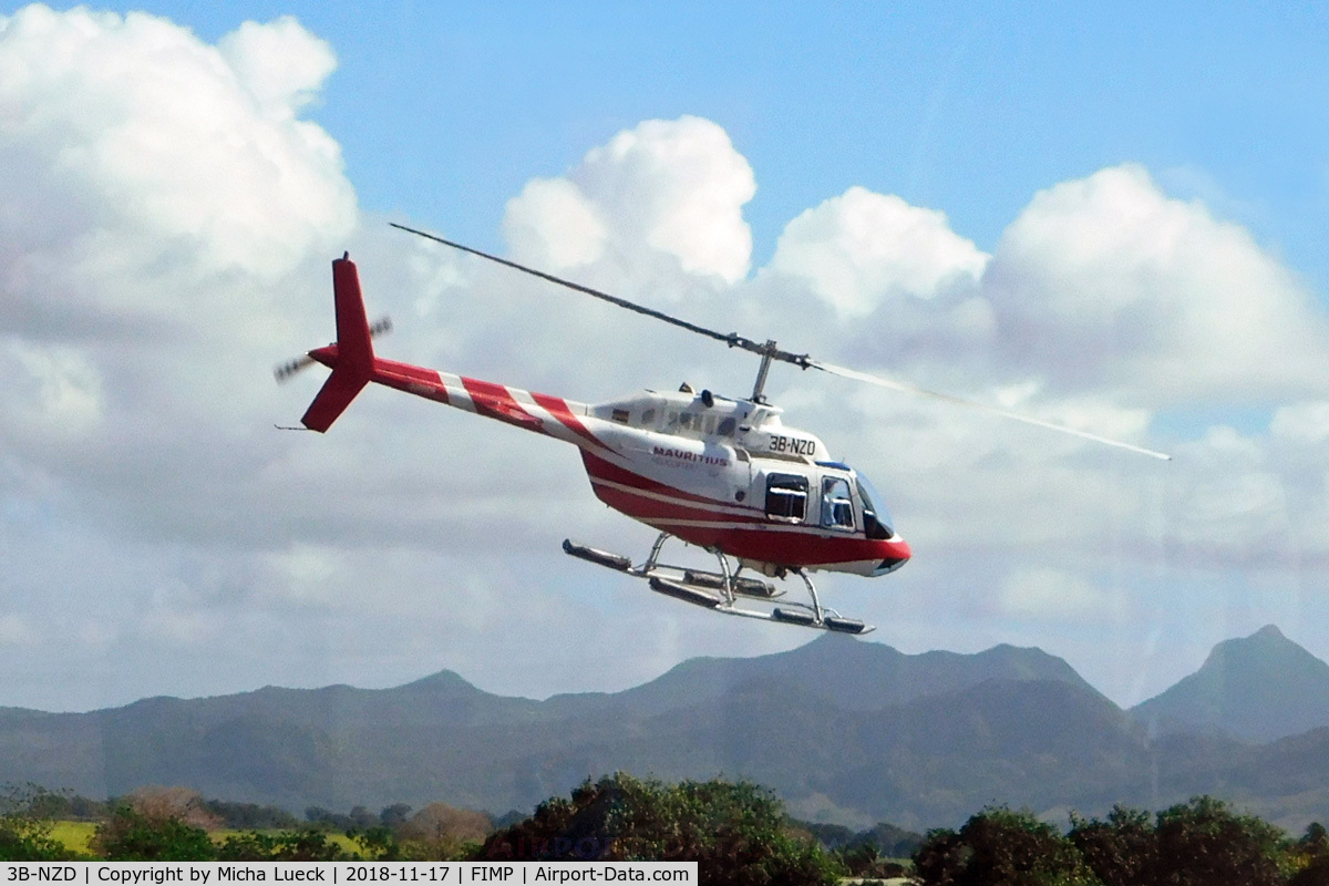 3B-NZD, 1997 Bell 206B JetRanger IV C/N 4464, At Mauritius