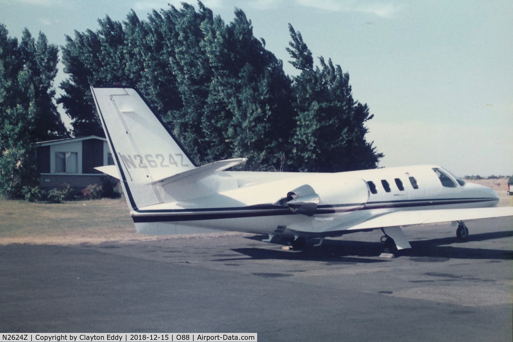 N2624Z, 1982 Cessna 501 Citation I/SP C/N 501-0243, Old Rio Vista Airport California 19??
