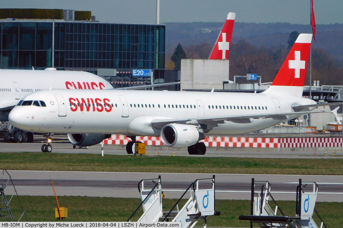 HB-IOM, 2010 Airbus A321-212 C/N 4534, At Zurich