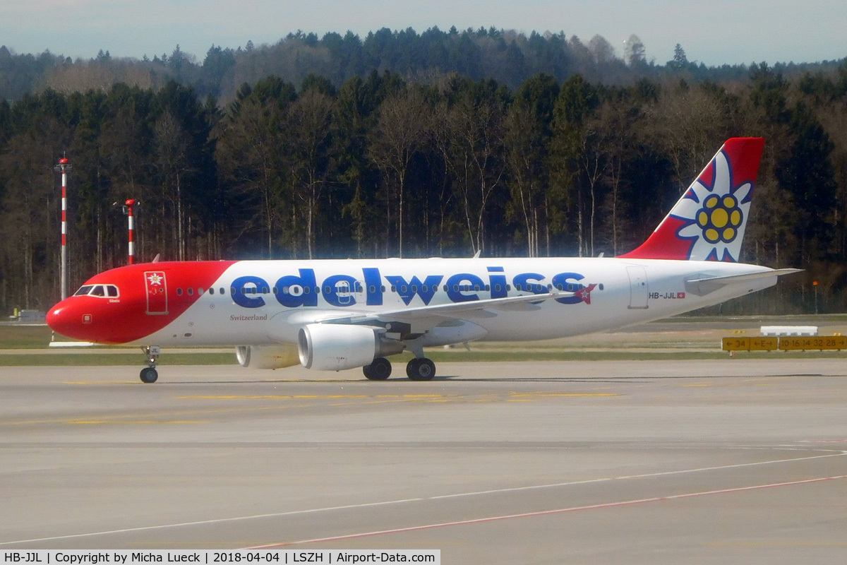 HB-JJL, 2005 Airbus A320-214 C/N 2606, At Zurich