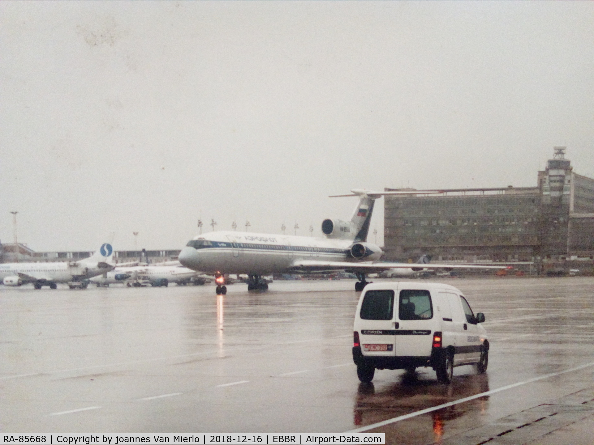 RA-85668, 1989 Tupolev Tu-154M C/N 89A826, Brussels