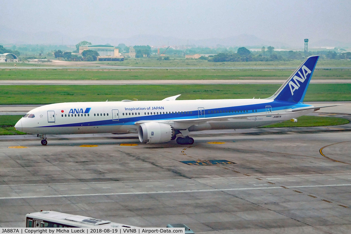 JA887A, 2016 Boeing 787-9 Dreamliner Dreamliner C/N 43874, At Hanoi