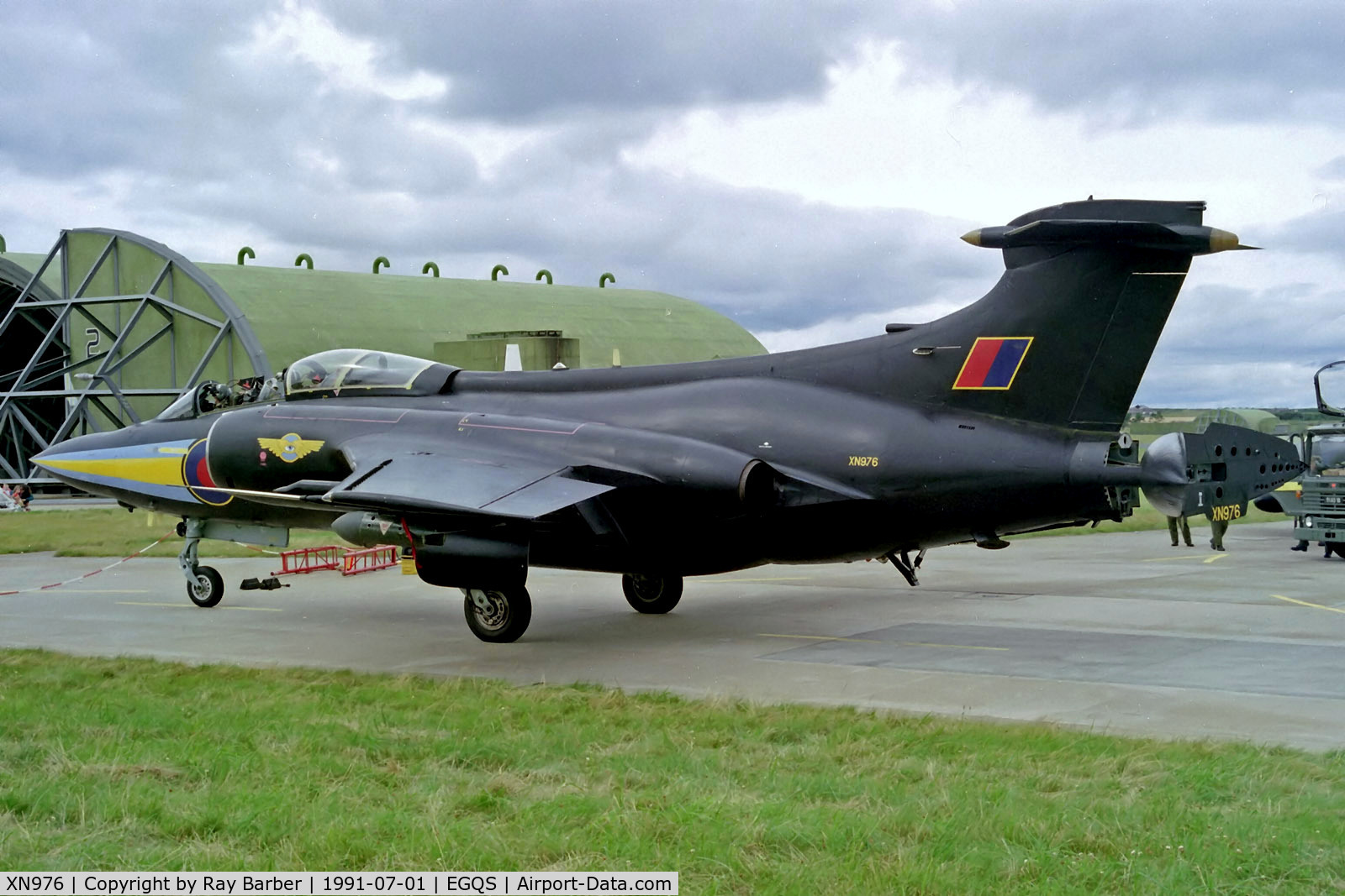 XN976, 1964 Hawker Siddeley Buccaneer S.2B C/N B3-03-63, XN976   Blackburn Buccaneer S.2B [B3-03-63] (Royal Navy) RAF Lossiemouth~G @ 1991
