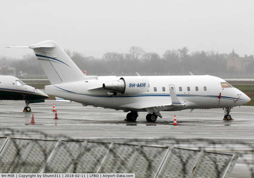 9H-MIR, 1998 Bombardier Challenger 604 (CL-600-2B16) C/N 5368, Parked at the General Aviation area...