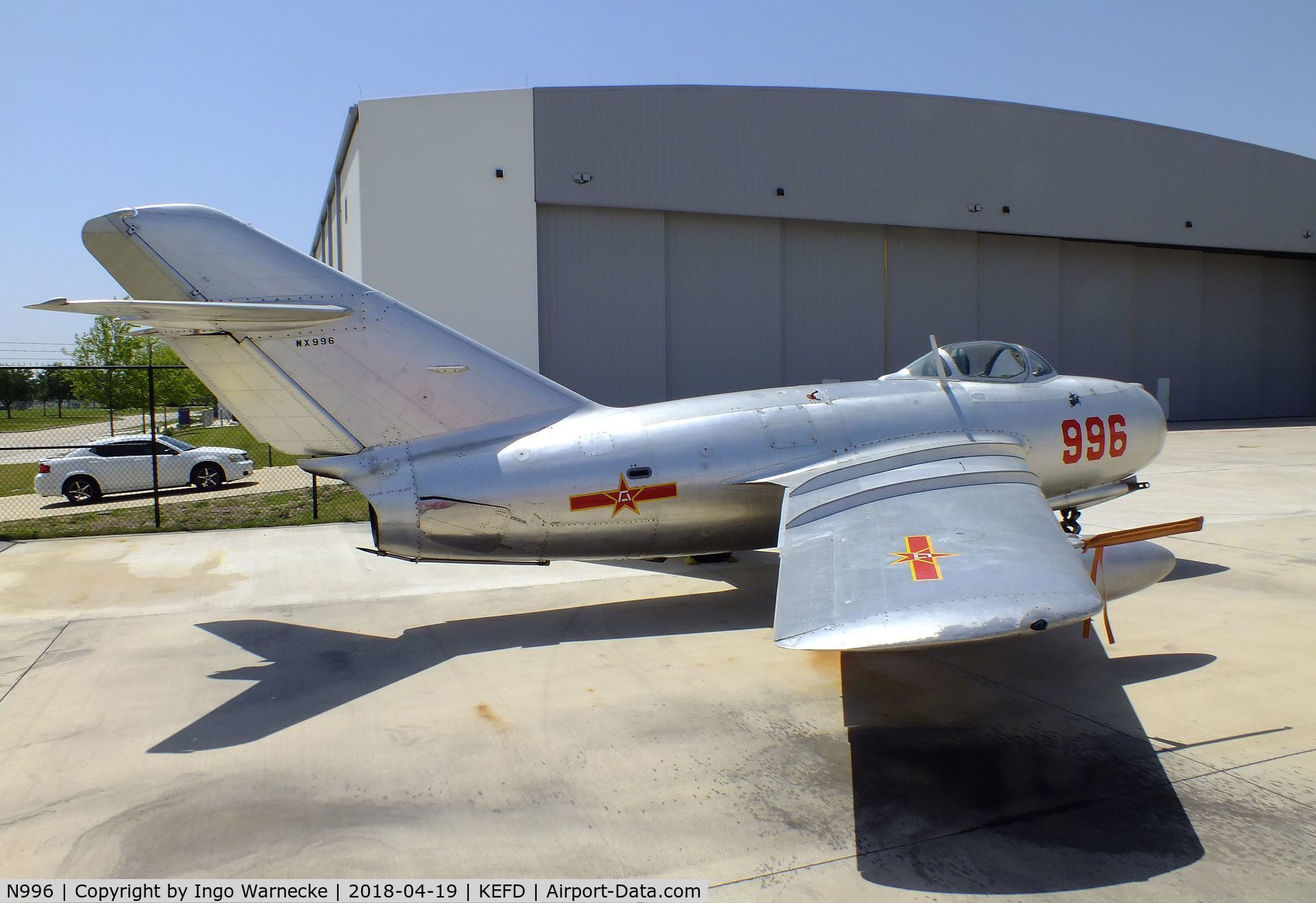 N996, 1950 Mikoyan-Gurevich MiG-15 C/N 122071, Mikoyan i Gurevich MiG-15 FAGOT at the Lone Star Flight Museum, Houston TX