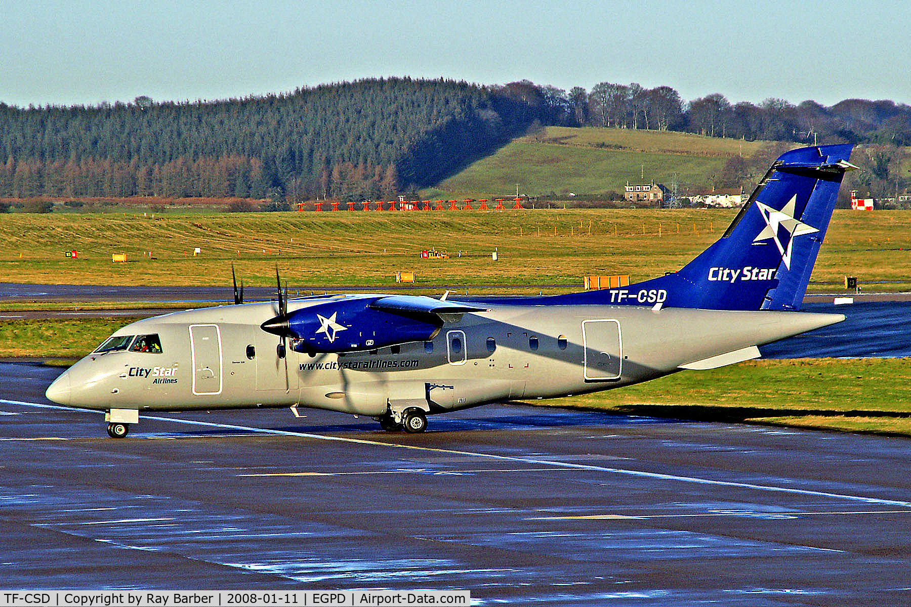 TF-CSD, 1993 Dornier 328-100 C/N 3006, TF-CSD   Dornier Do-328-110 [3006] (City Star Airlines) Aberdeen (Dyce)~G 11/01/2008