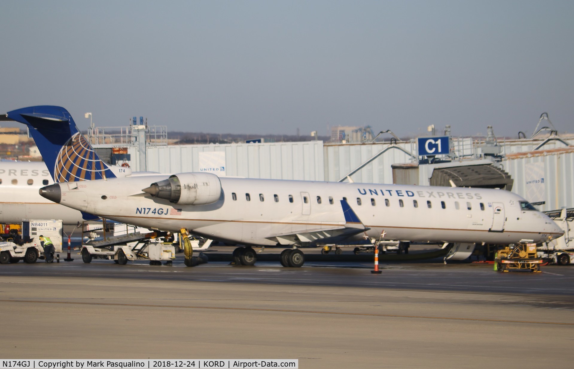 N174GJ, Bombardier CRJ-701ER (CL-600-2C10) Regional Jet C/N 10296, CL-600-2C10