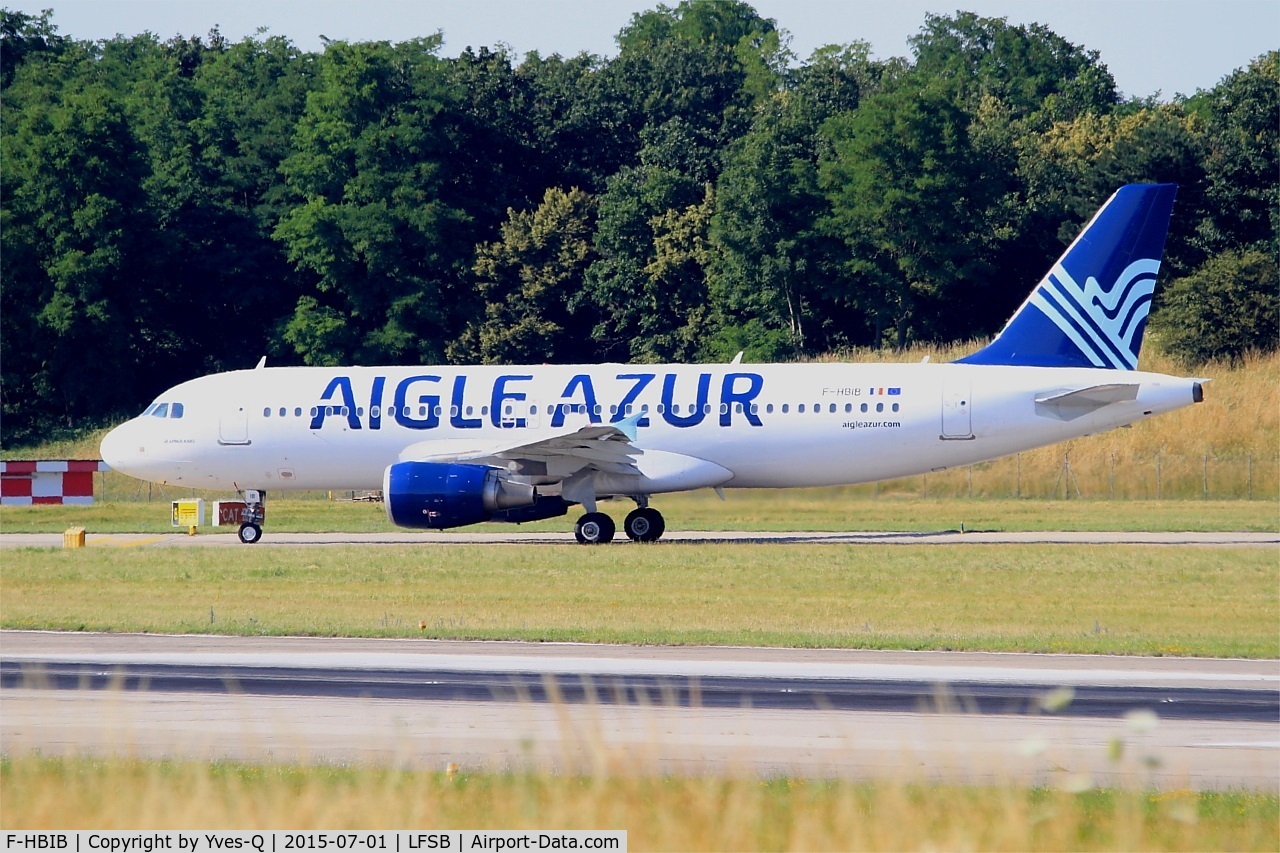F-HBIB, 2007 Airbus A320-214 C/N 3289, Airbus A320-214, Holding point rwy 15, Bâle-Mulhouse-Fribourg airport (LFSB-BSL)