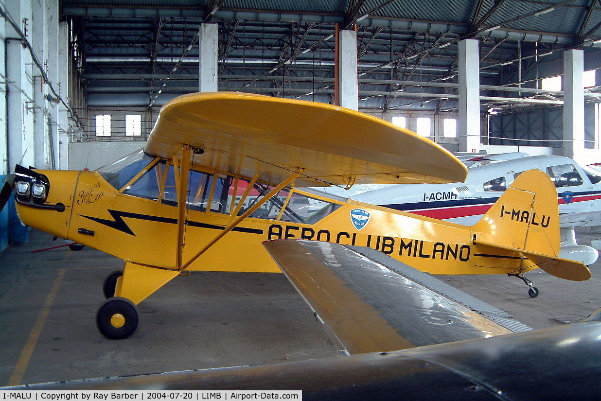 I-MALU, 1944 Piper L-4H Grasshopper (J3C-65D) C/N 11950, I-MALU   Piper L-4H Grasshopper [11950] (Aero Club Milano) Milan-Bresso~I 20/07/2004