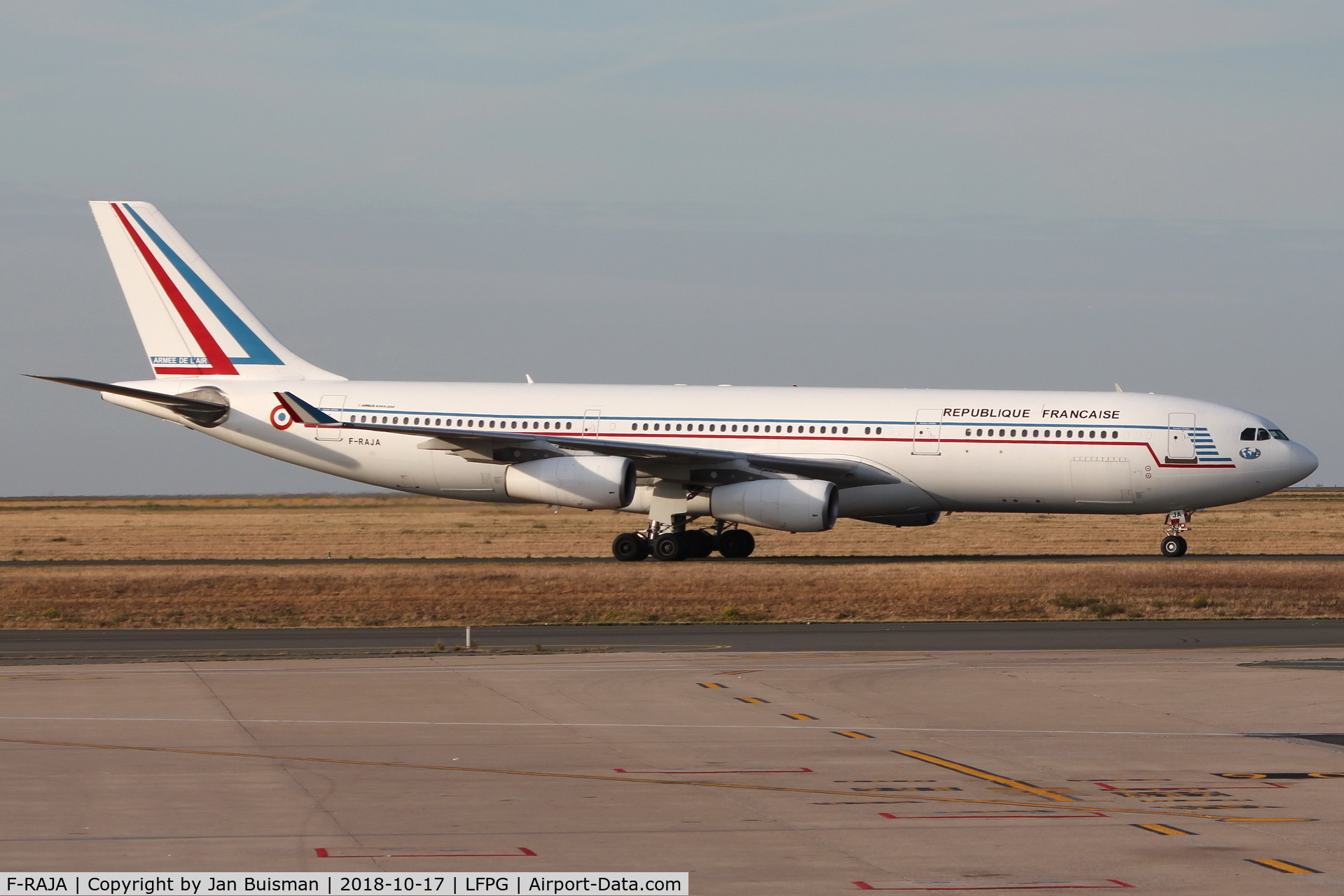 F-RAJA, 1995 Airbus A340-212 C/N 075, French Government