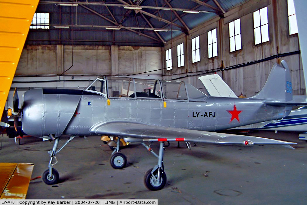 LY-AFJ, Yakovlev Yak-52 C/N 9712003, LY-AFJ   (58blue) Yakovlev Yak-52 [9712003] Milan-Bressio~I 20/07/2004