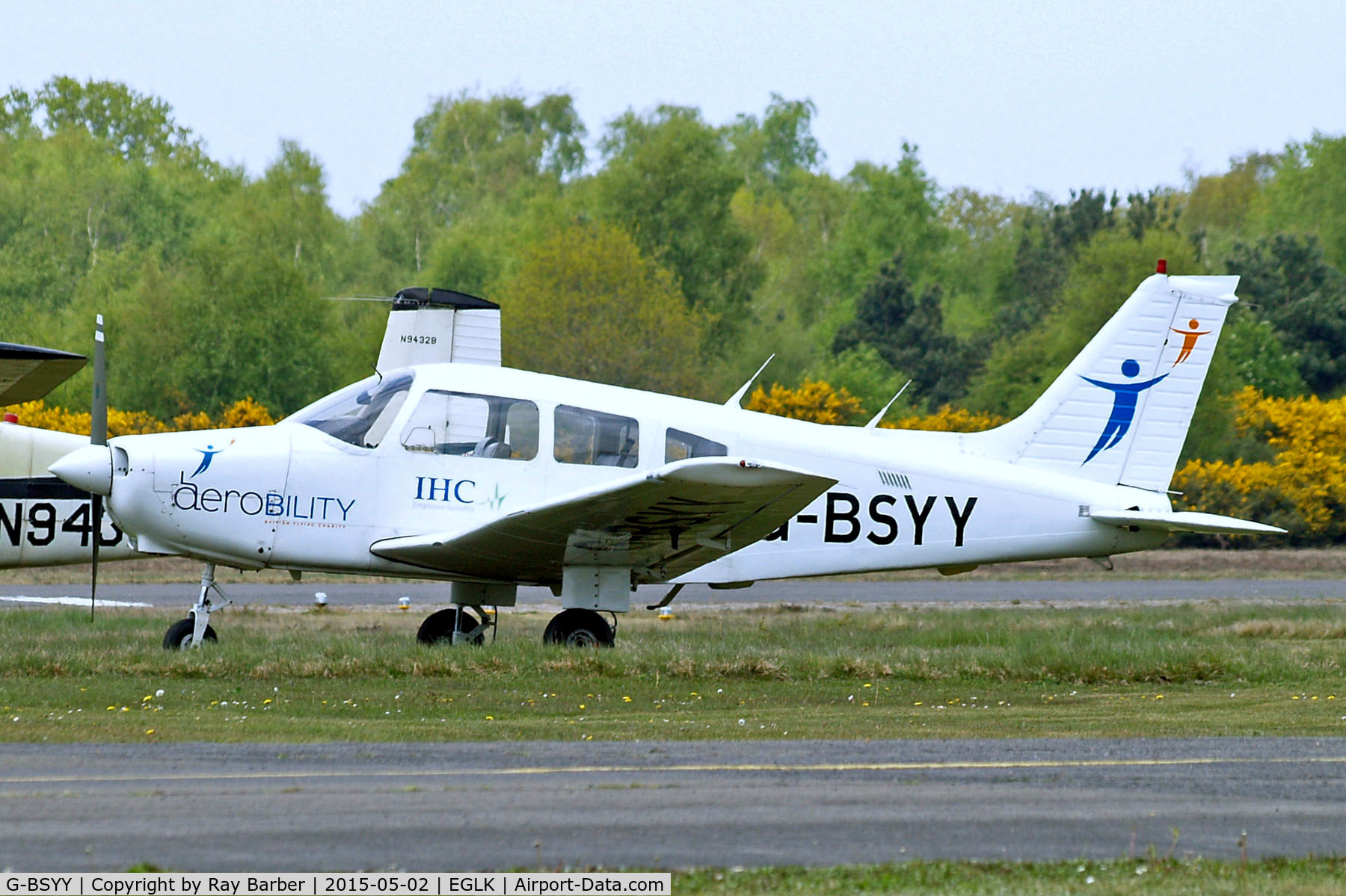 G-BSYY, 1986 Piper PA-28-161 Cherokee Warrior II C/N 2816009, G-BSYY   Piper PA-28-161 Warrior II [2816009] (British Disabled Flying Association) Blackbushe~G 02/05/2015
