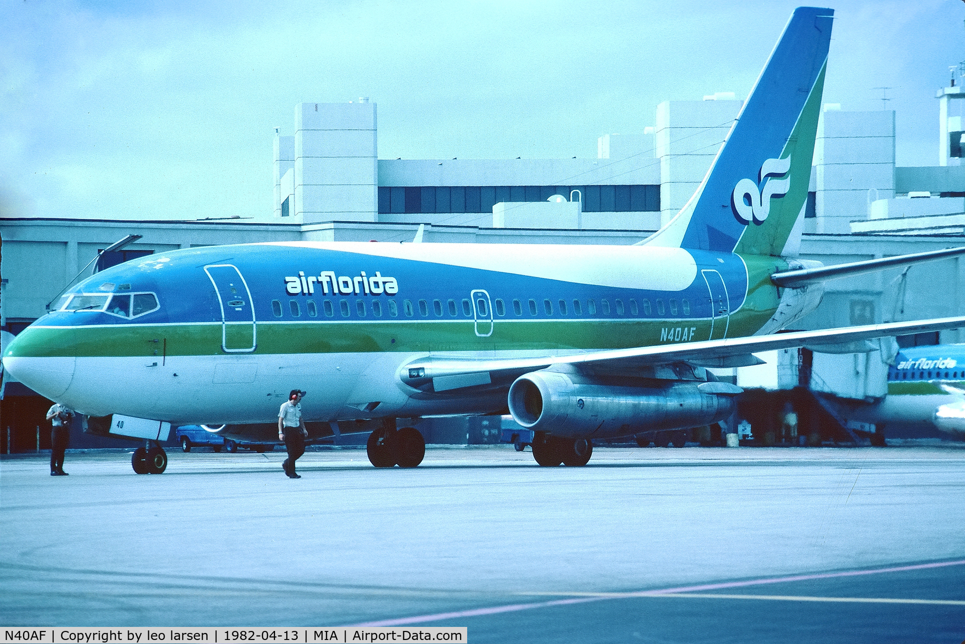 N40AF, 1969 Boeing 737-112 C/N 19769, Miami 13.4.1982