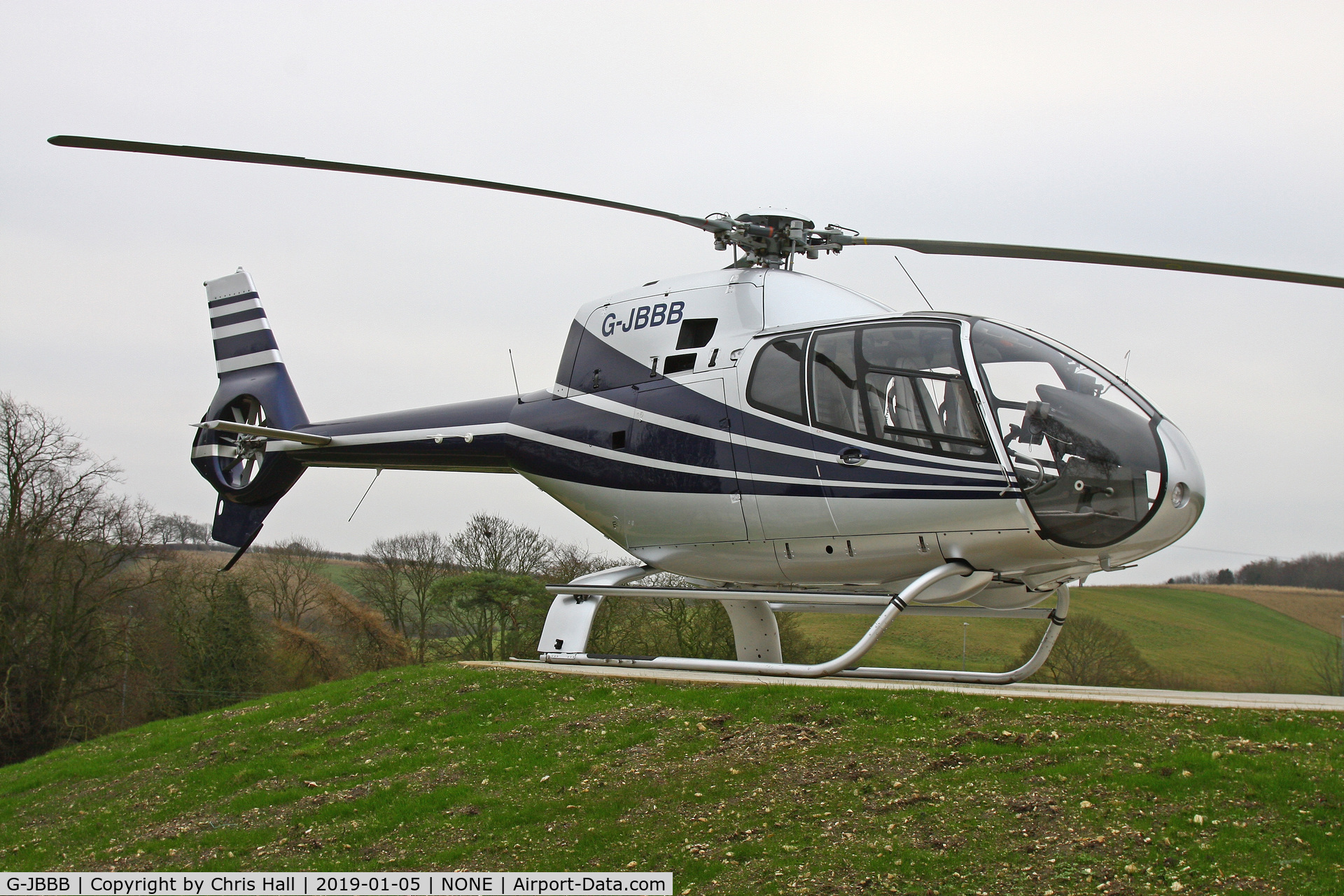 G-JBBB, 2004 Eurocopter EC-120B Colibri C/N 1380, at a private site before our flight to North Coates