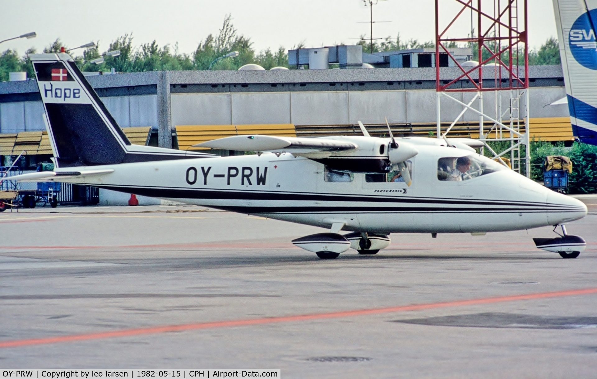 OY-PRW, 1976 Partenavia P.68B Victor C/N 79, copenhagen13.8.1982