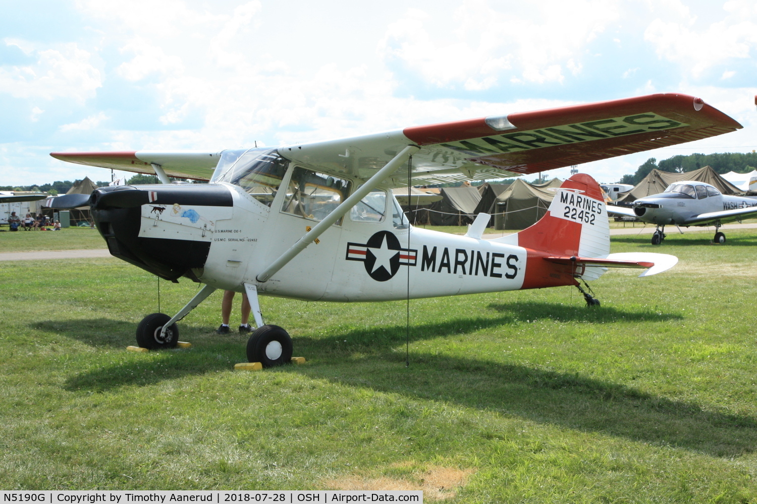 N5190G, 1951 Cessna 305A C/N 22452, 1951 Cessna 305A, c/n: 22452