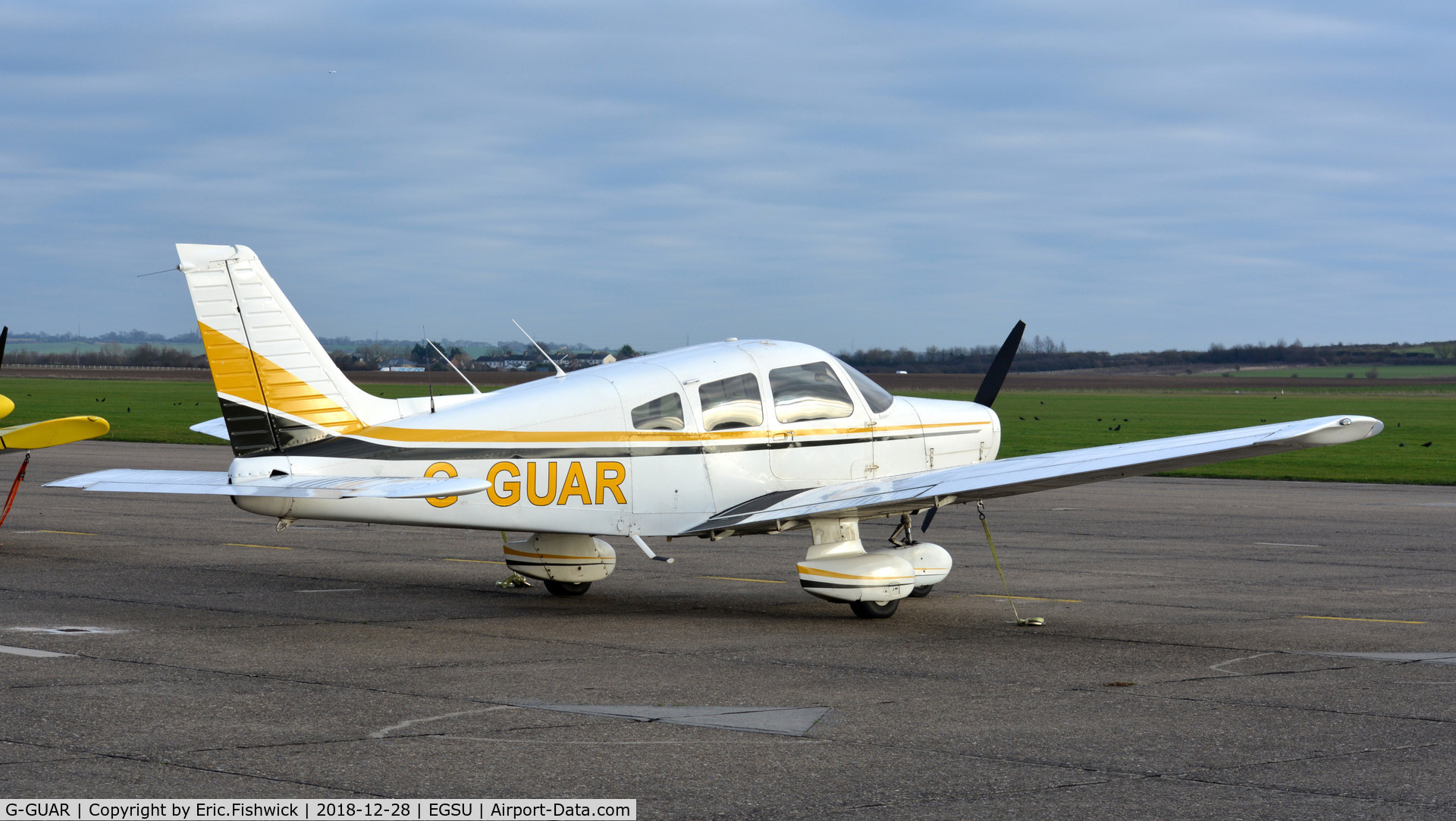 G-GUAR, 1978 Piper PA-28-161 Warrior II C/N 28-7816576, 2. G-GUAR visiting Duxford, Dec. 2018.